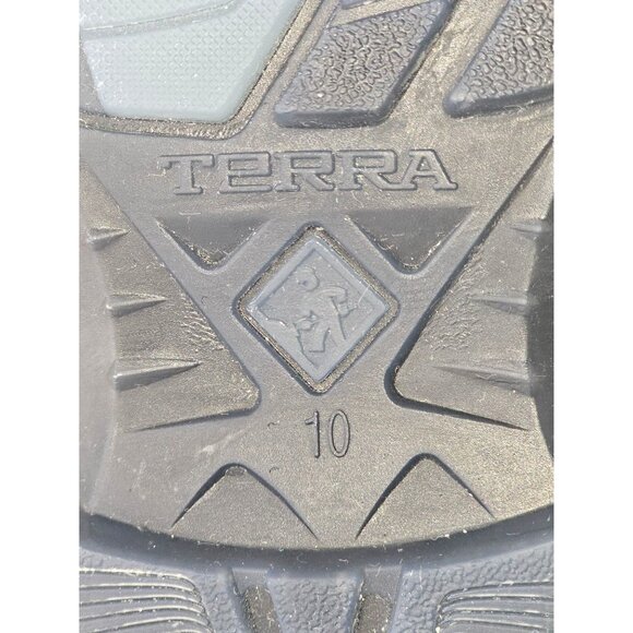 Terra Men's Black Leather Chelsea Soft Toe Pull-On Work Boots Size 10 2844 - Picture 9 of 16